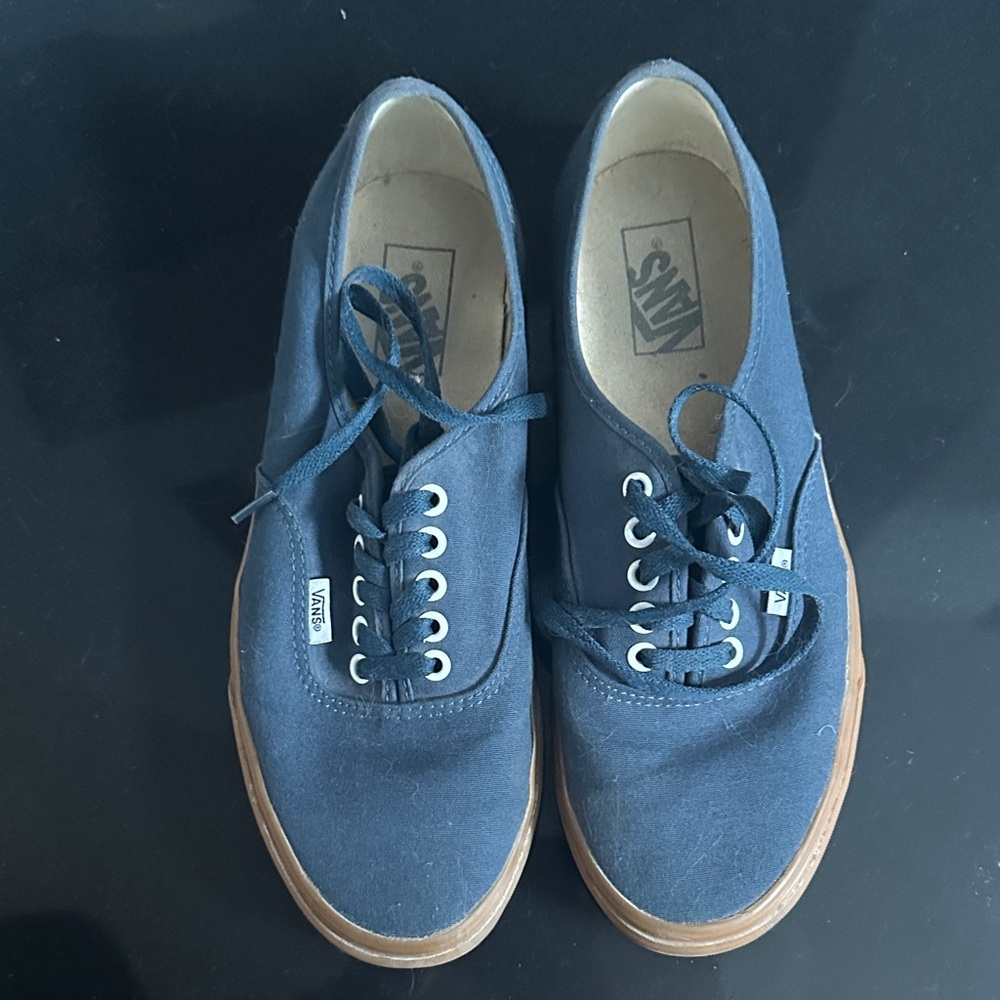 Vans Navy Canvas Lace-Up Shoes